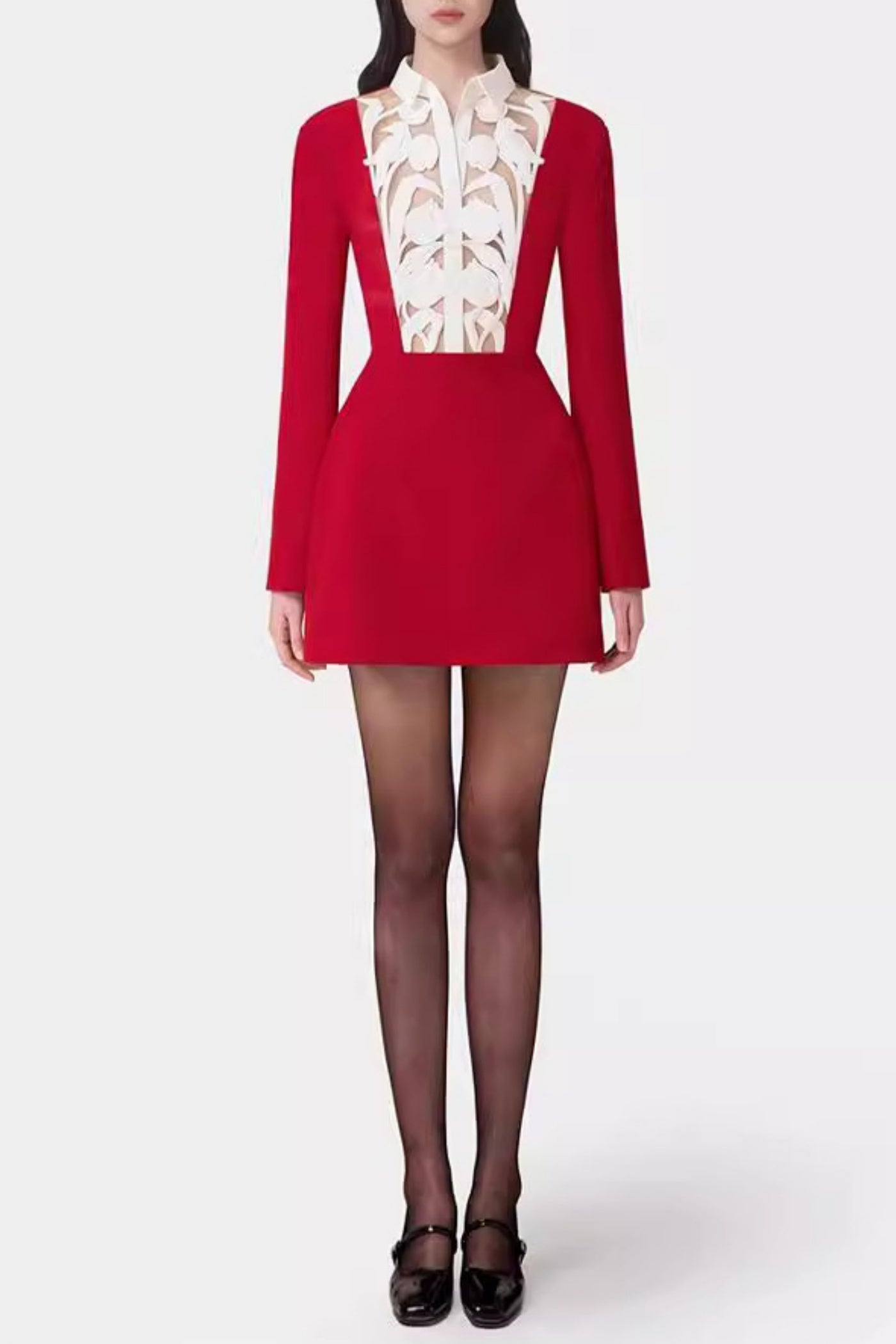 Mayena Cutout Mini Dress - Red