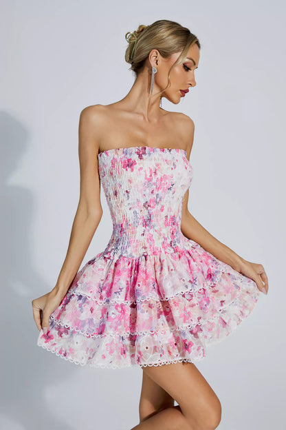Mercy Ruched Mini Dress