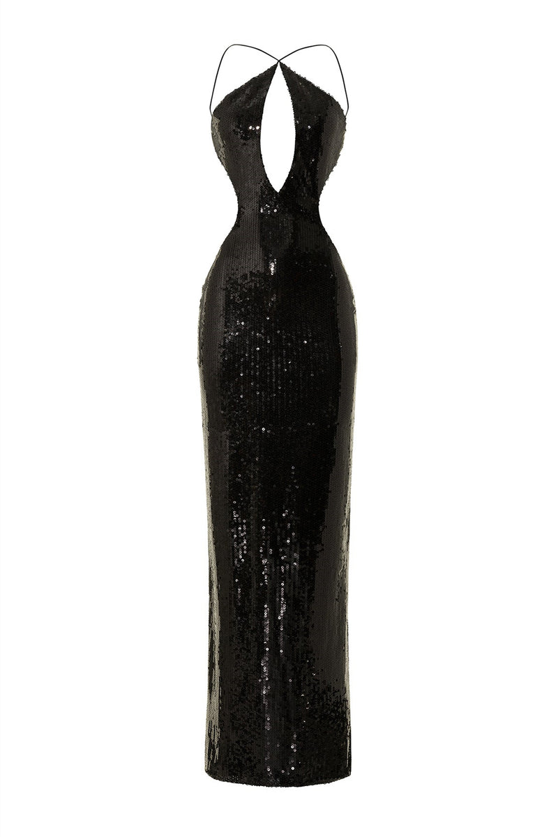 Riva Cut Out Sequin Maxi Dress