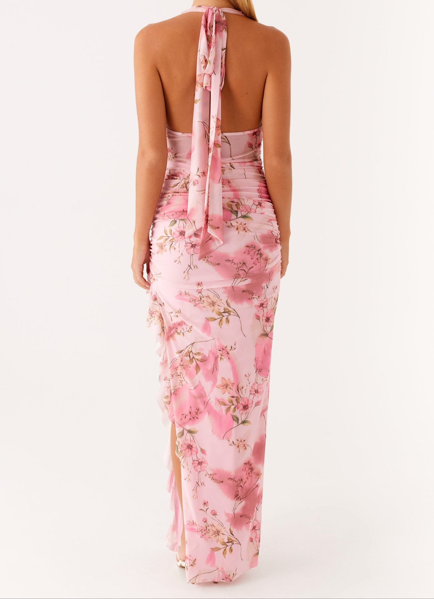 Fiorella Maxi Dress - Pink Print