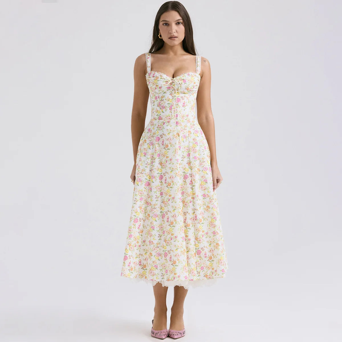 Print Summer Midi Dress