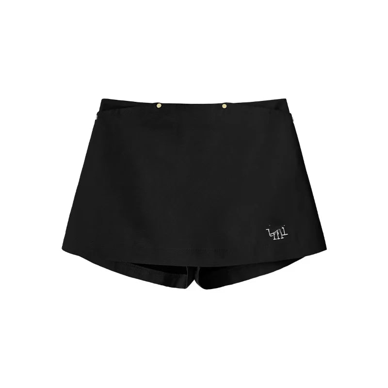 Mini Y2k Summer Embroidery Bodycon Skirt