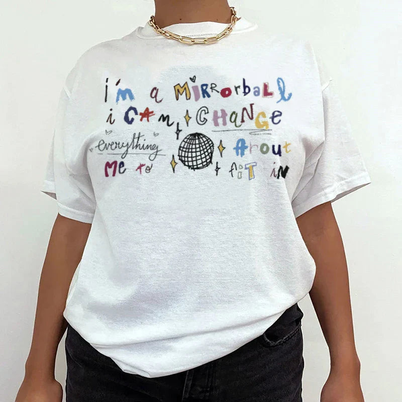Mirrorball Music Graphic T-shirt
