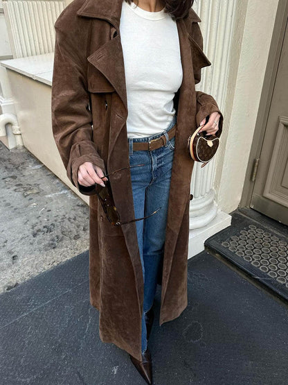 Molly Suéde Trenchcoat