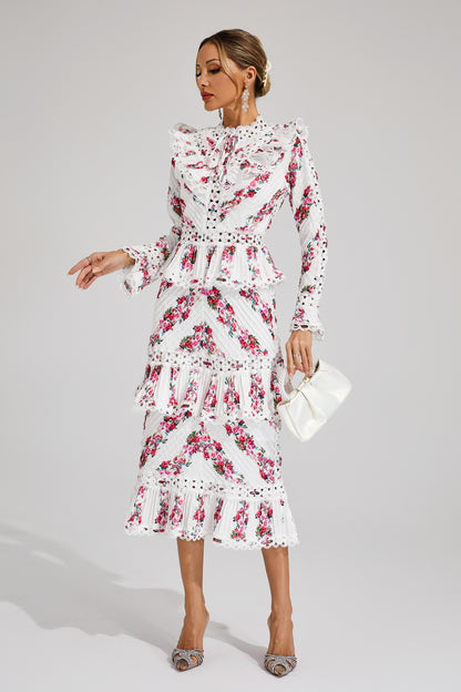 Morse Pink Midi Dress