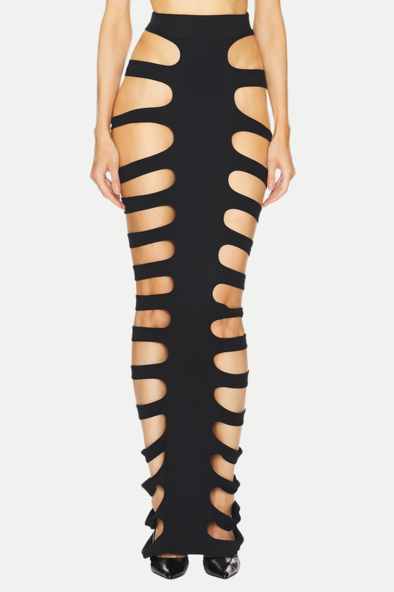 Mvette Cutout Skirt Two Piece Set