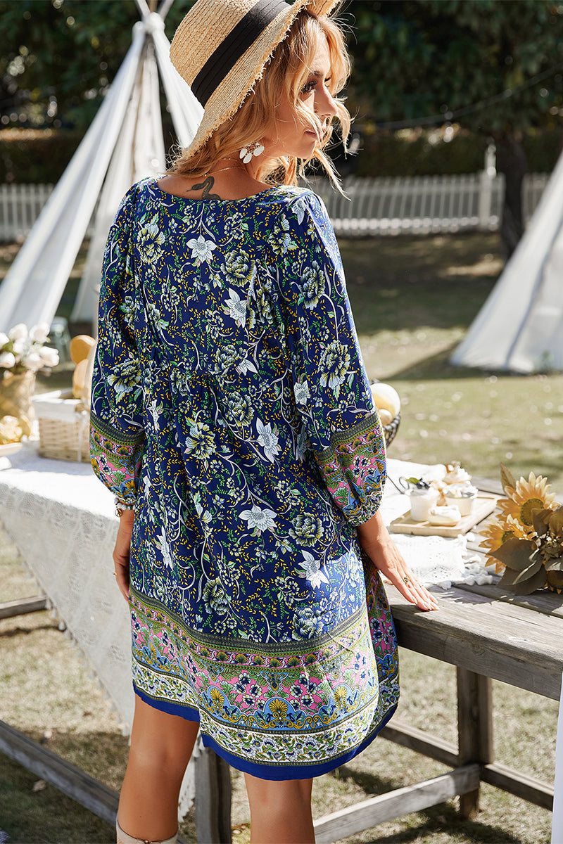 Aurina Dress - Navy
