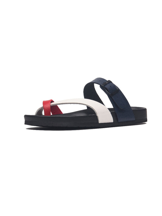 Maibulun | Navy Red Footbed Sandal