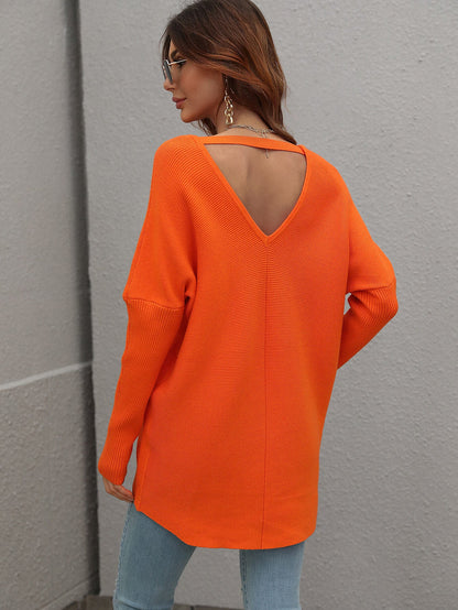 Clia Knit Sweater - Orange