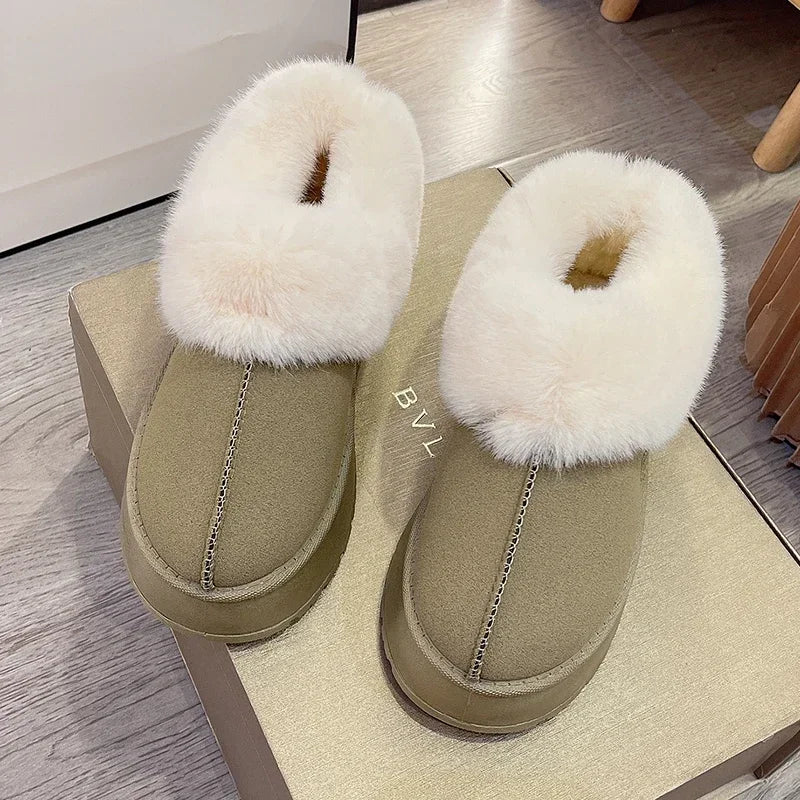 New Warm Short Plush Fur Ankle Sporty Comfortable Snow Boot