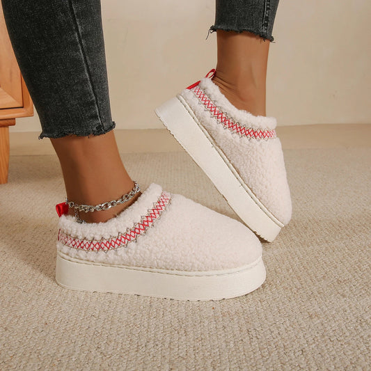 New Furry Plush Warm Stylish Platform Snow Boot