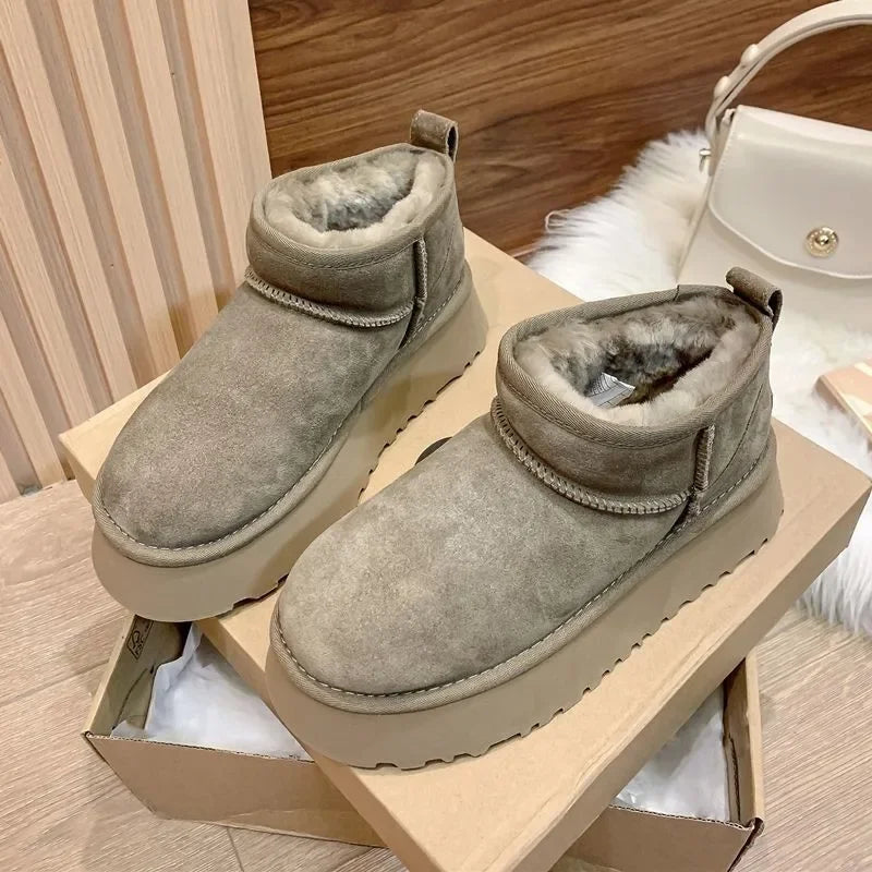 New Stylish Plush Warm Short Comfortable Snow Boot