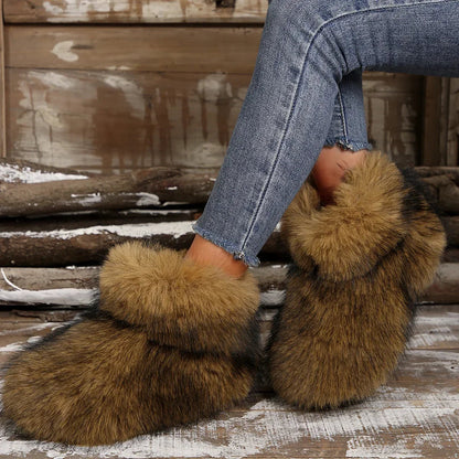 High Over-the-knee Fur Wool-like Plus Velvet Snow Boot