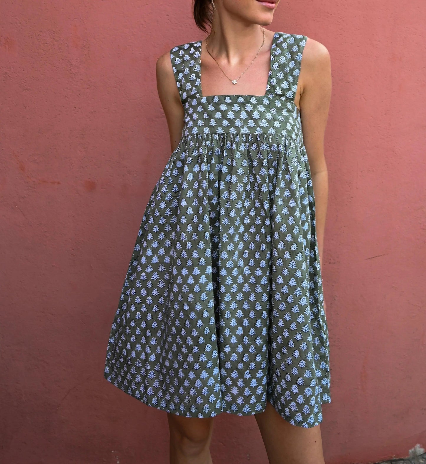 Stripe Tie-up Mini Dress