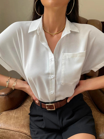 Chiffon Short-sleeved Blouse