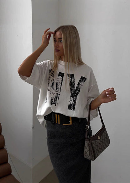 Brooklyn Edge - Oversized Graphic T-shirt