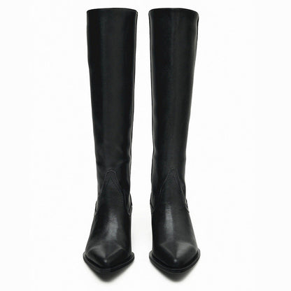 Retro Large Tube Pants High Pointed Boots
