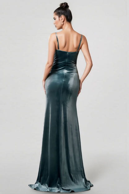 Selene Halter High Cut Maxi Dress