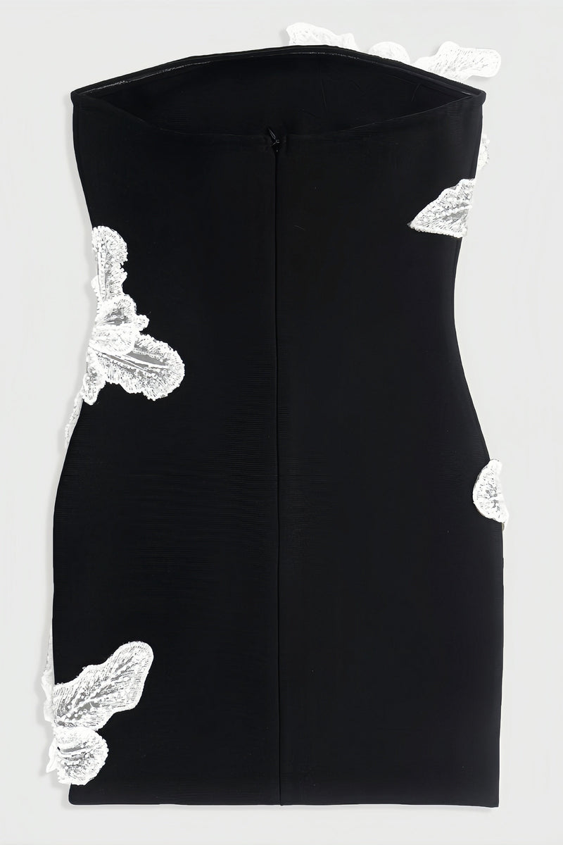 Fari Beaded Knit Mini Dress
