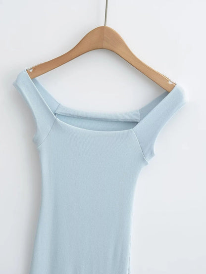 Blue – Slim Fit Mini Dress