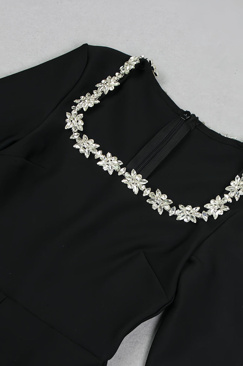 Magni Long Sleeve Studded Jumpsuit