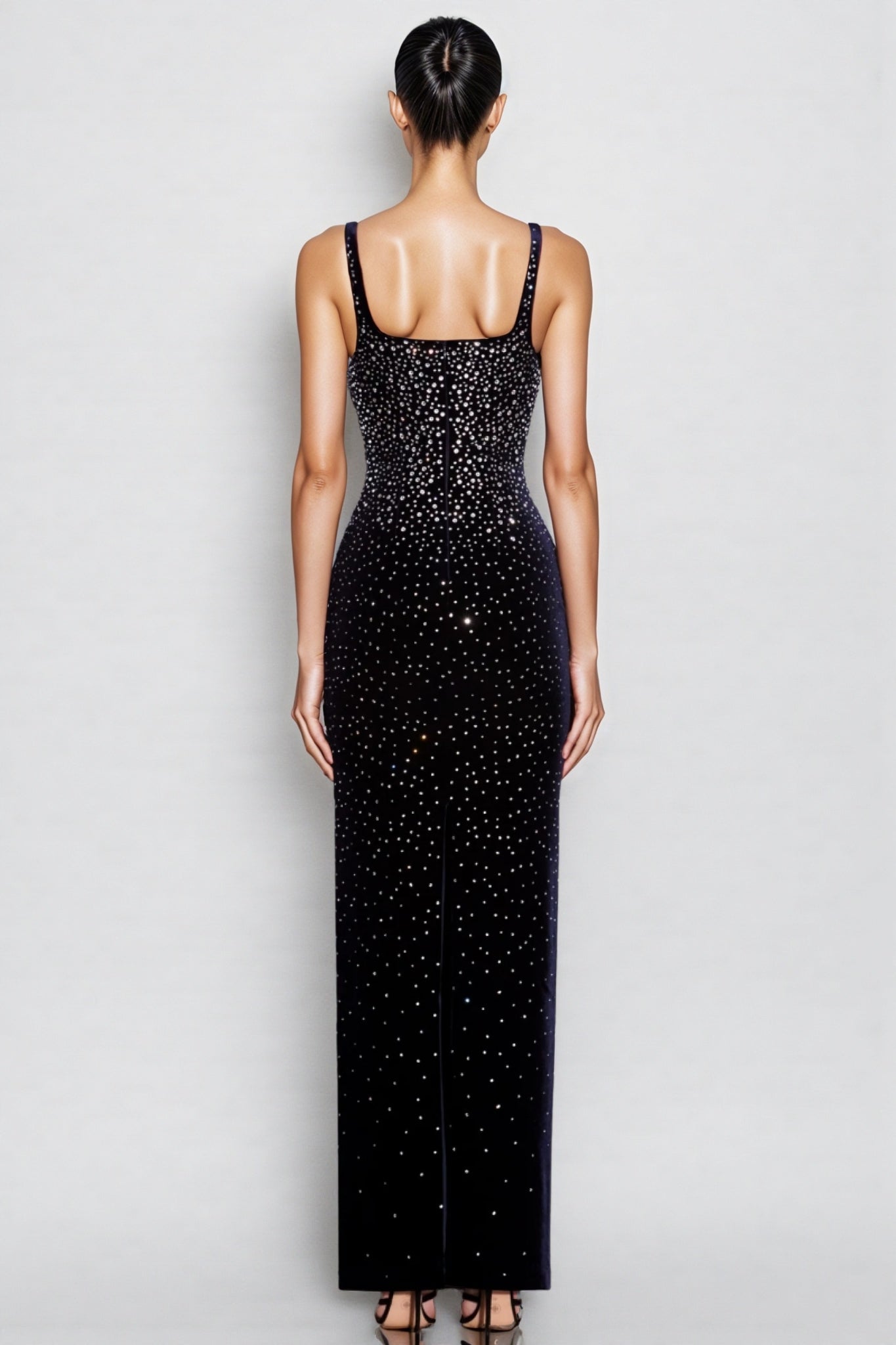 Fawke Rhinestone Sleeveless Maxi Dress