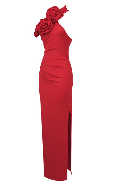 Moira Halter Applique Maxi Dress