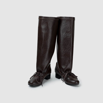 Niche Design Pants Chunky Platform Below Boots