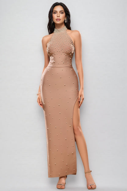 Niaca Pearl Bandage Maxi Dress