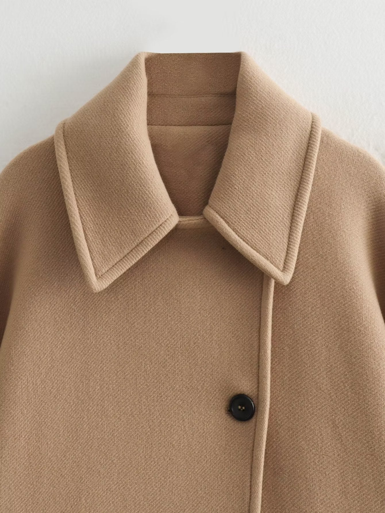 Fall Trends Autumn and Winter New Loose Overcoat Coat Single-breasted Mid-length Top