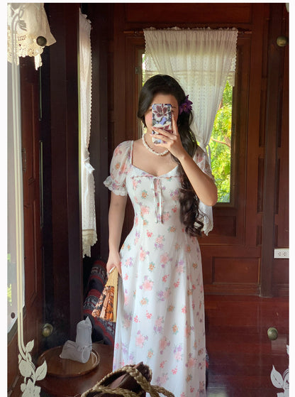 Magnolia Scent Embroidered Maxi Dress _ Graceful Edition