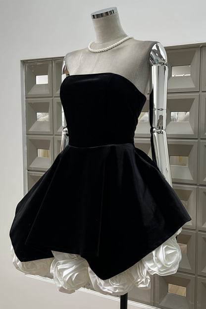 Anira Sleeveless 3d Mini Dress