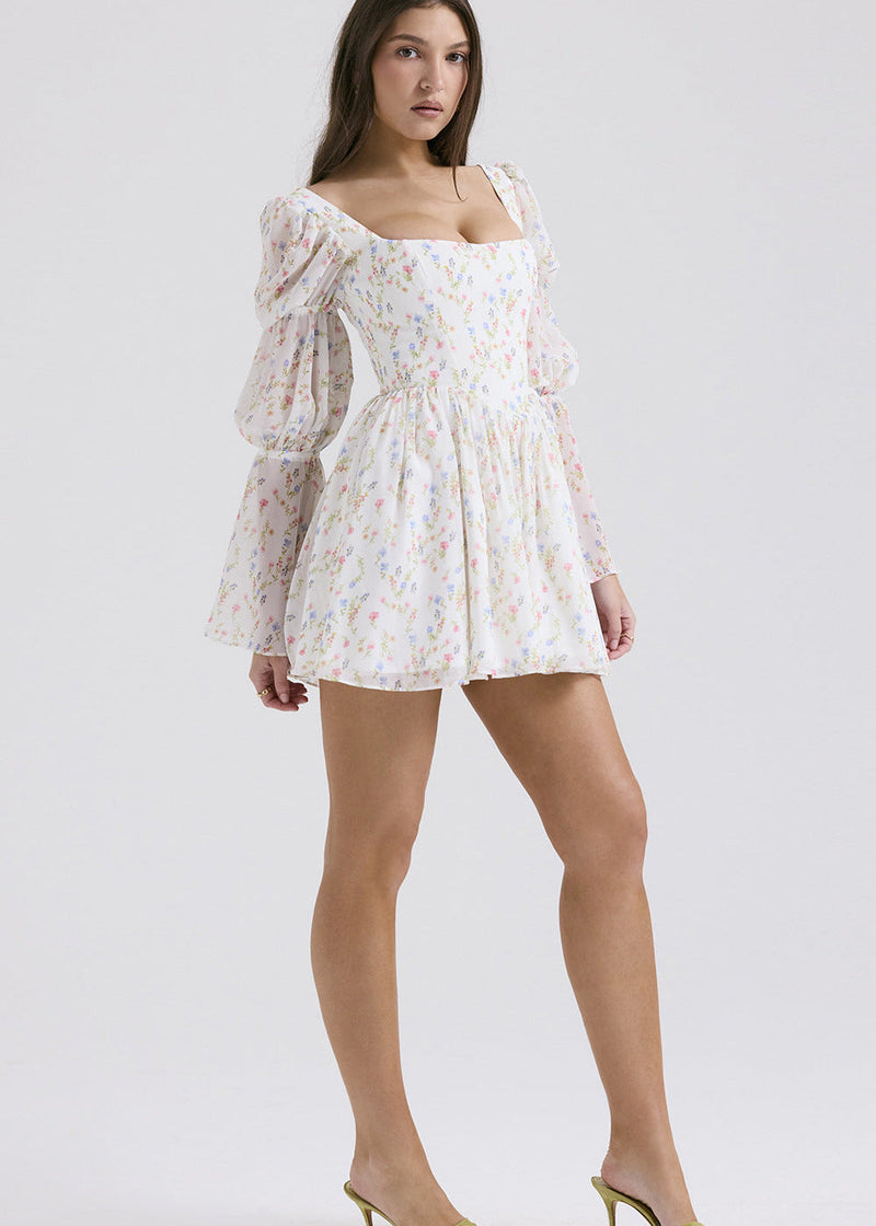 Liliane - Puff Sleeve Mini Dress