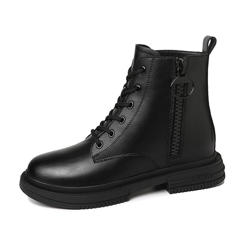 Martin Fashionable British Style Flat Ankle Boots