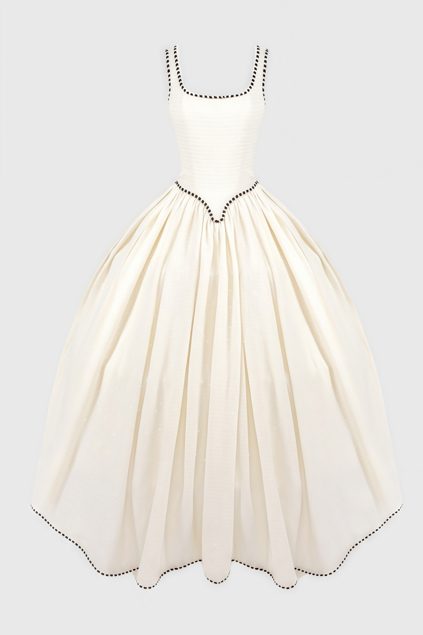 Pavoed Halter Puff Maxi Dress