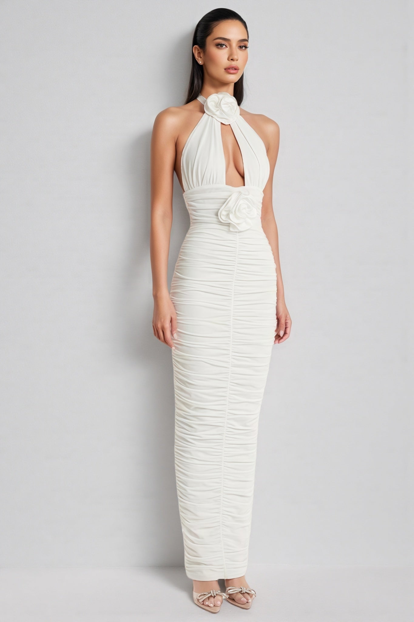 Wooh 3d Neck Maxi Dress