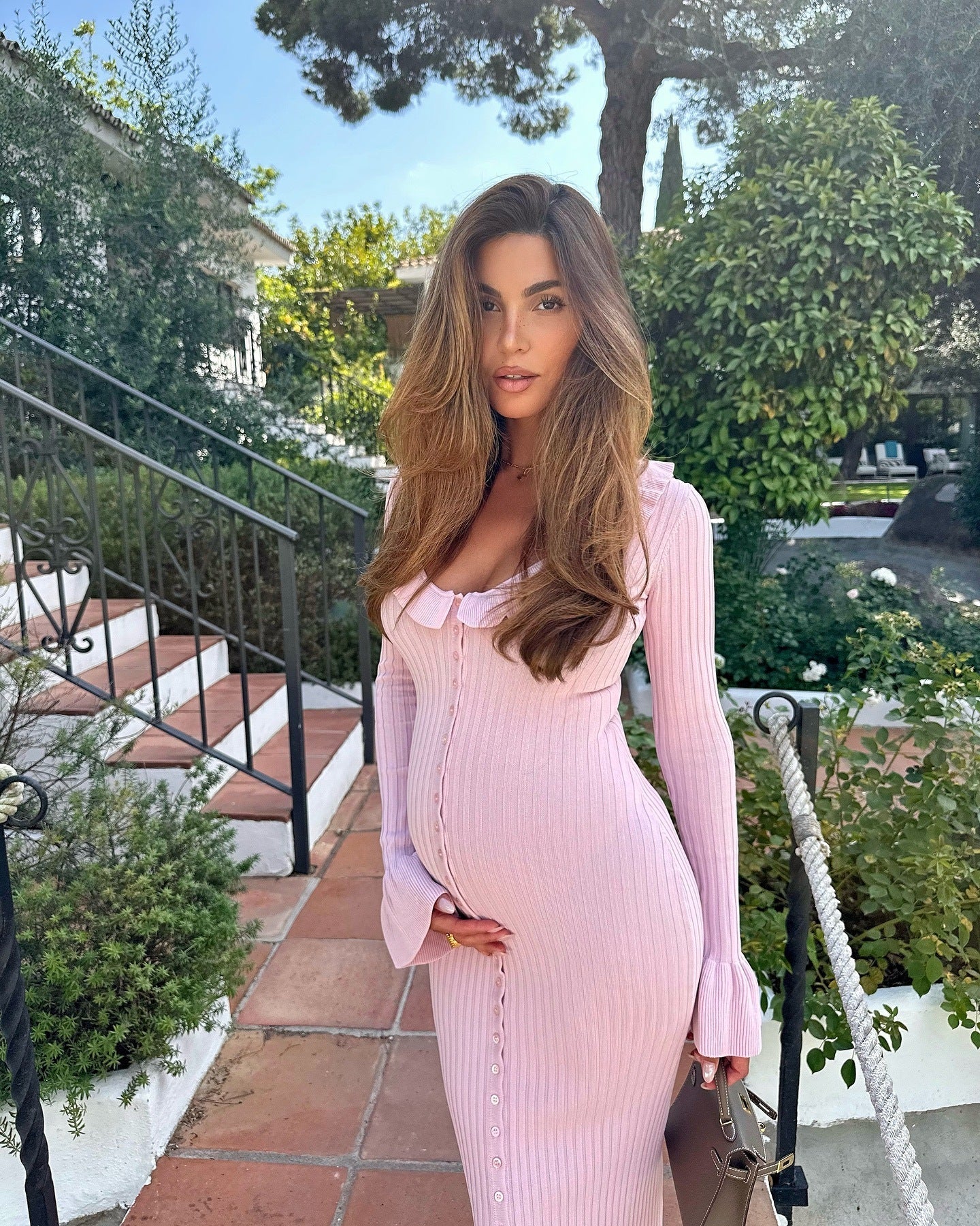 Neoma | Maternity Long Sleeved Midi Dress