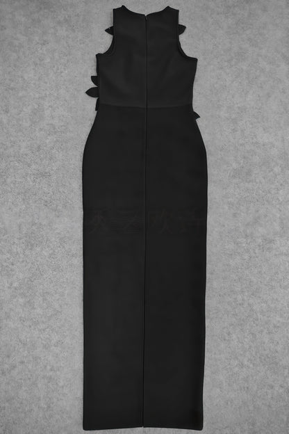 Pam 3d Diamond Bandage Maxi Dress