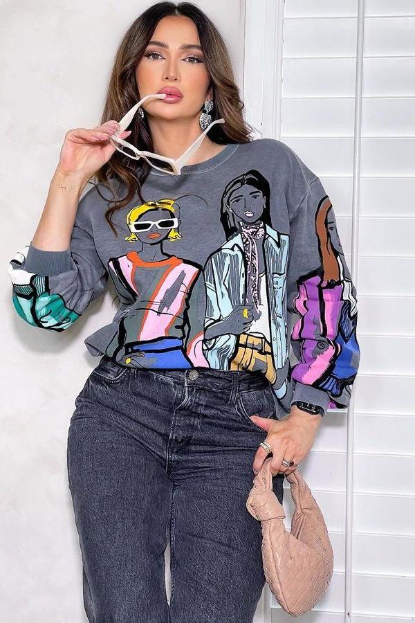 Printed Sweatshirt