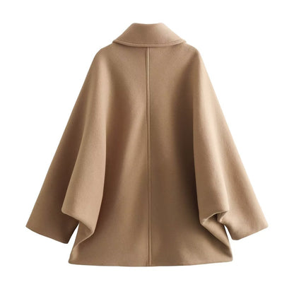 Fall Trends Autumn and Winter New Loose Overcoat Coat Single-breasted Mid-length Top