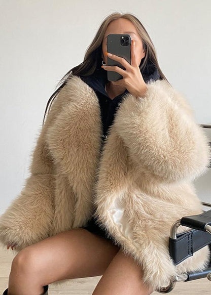 Luxefox Suit Collar Fur Coat