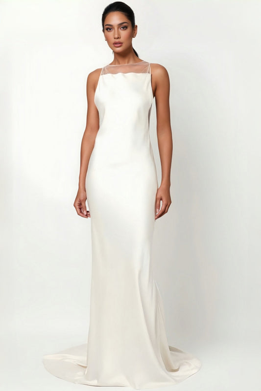 Jabez Fishbone Backless Maxi Dress