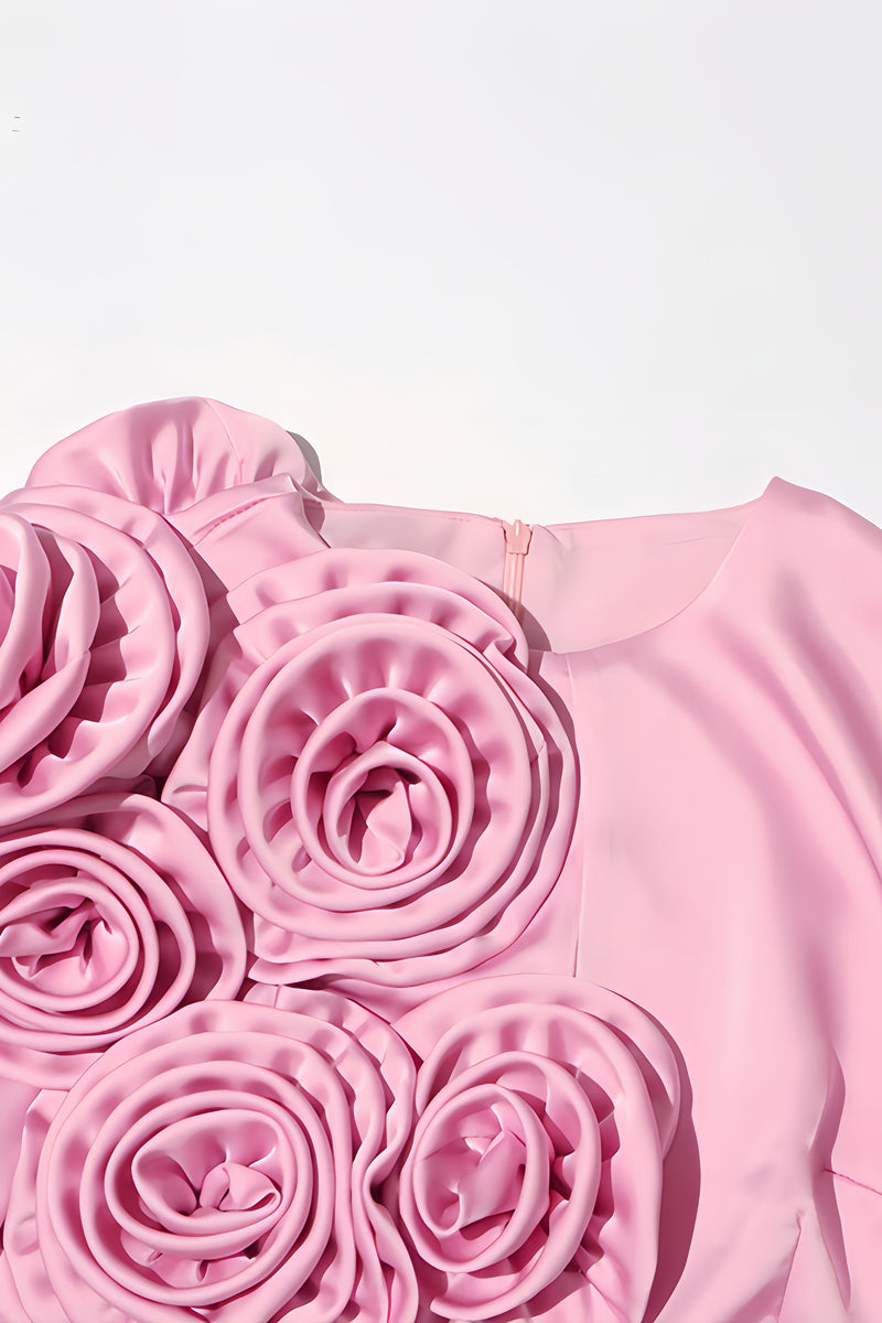 Samala 3d Satin Maxi Dress
