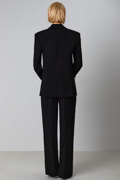 Rupok Feather Suit Trousers Two-piece Set