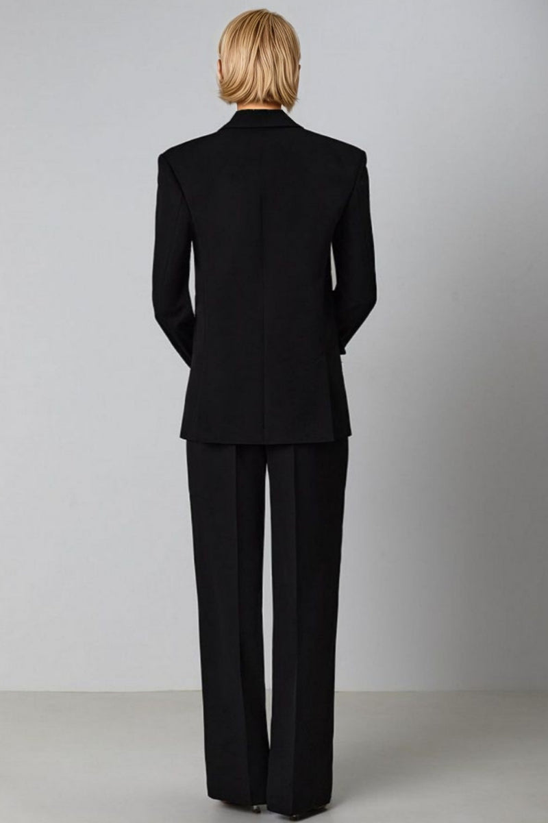 Rupok Feather Suit Trousers Two-piece Set