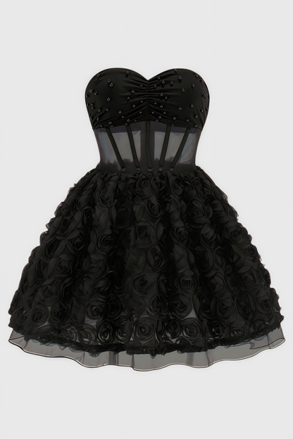 Ralpae 3d Puff Mini Dress