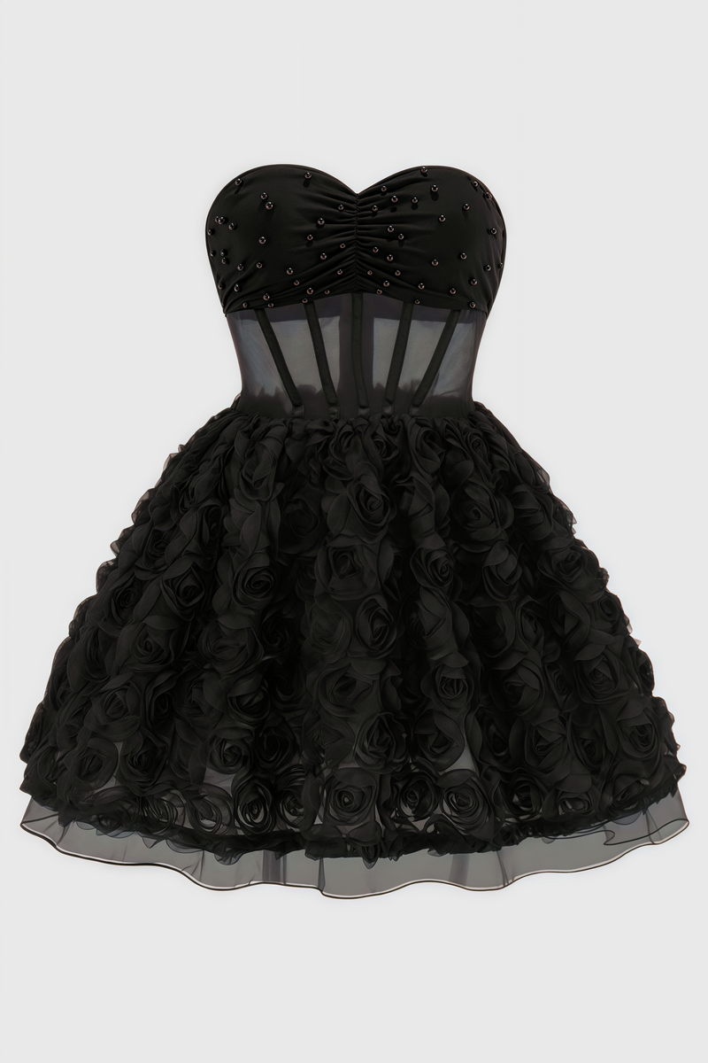 Ralpae 3d Puff Mini Dress