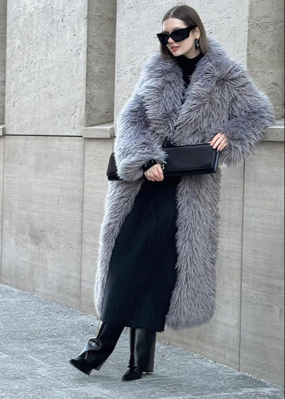 Aria Long Faux Fur Maxi Coat