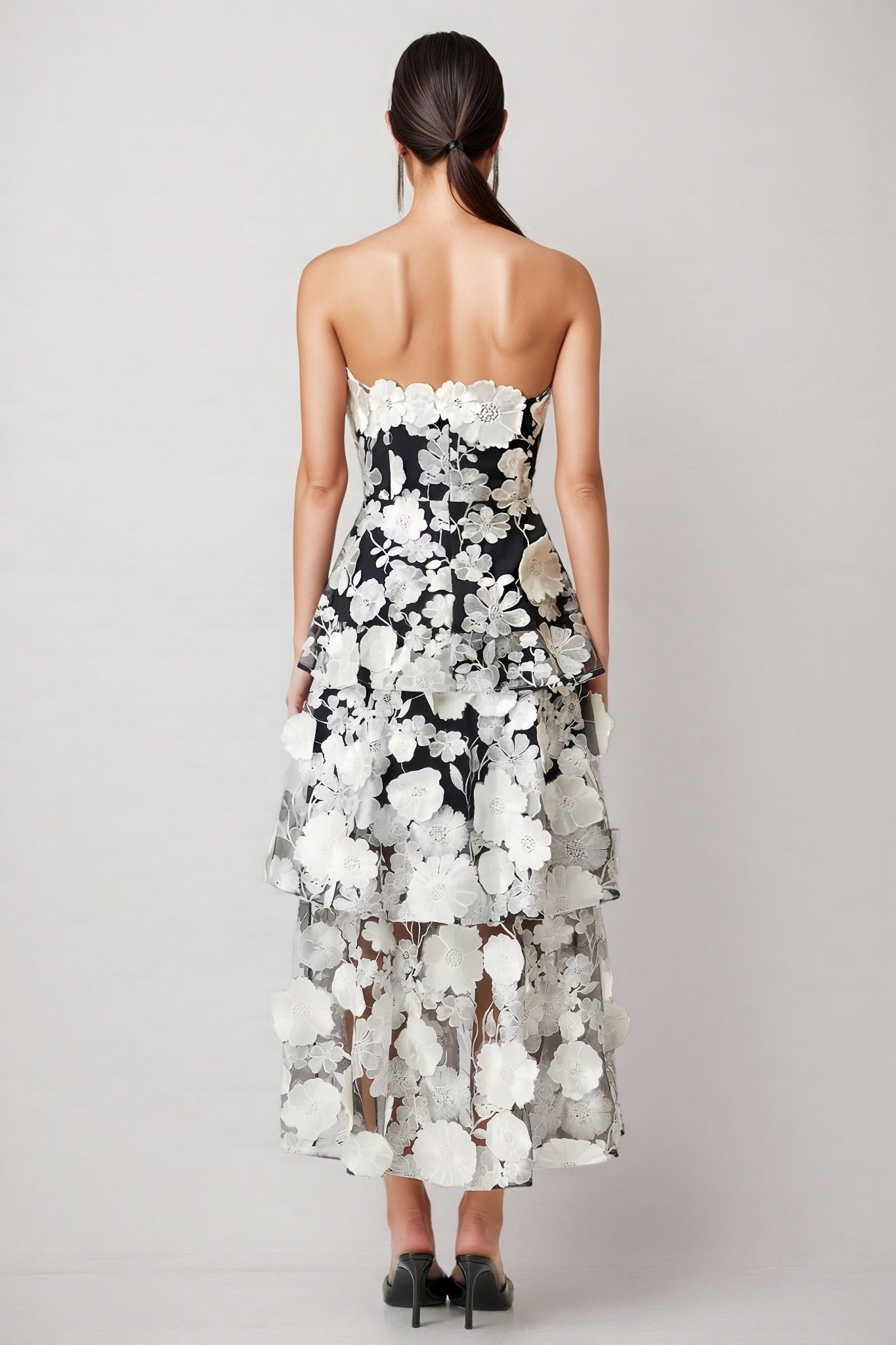 Rena Colour 3d Embellishment Maxi Dress