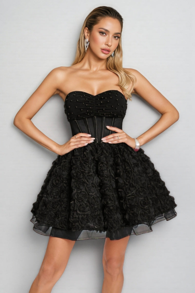 Ralpae 3d Puff Mini Dress